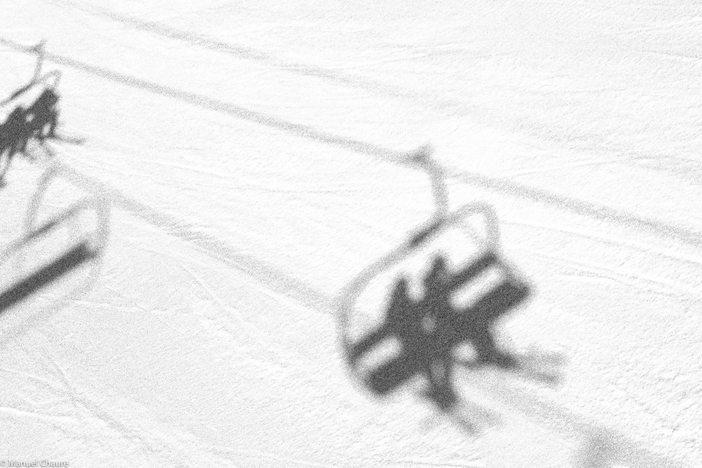 Self portrait on the snow. Andorra